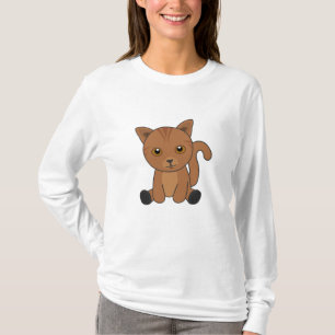 Camiseta Gato Tabby Gatos Cujos Gatos De Pele Gatinhos De P