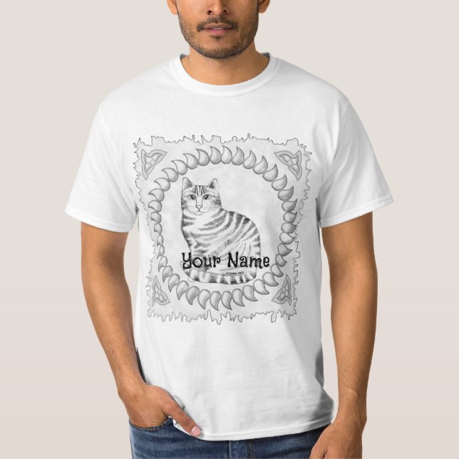 Camiseta Gato Tabby Mouser  (Frente)