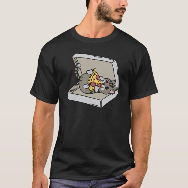 Camiseta Gato Tabby Pet Pizza (Frente)