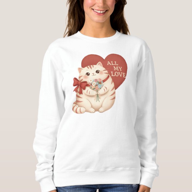 Camiseta Gato Tabby Todo Meu Amor (Frente)