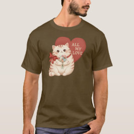 Camiseta Gato Tabby Todo Meu Amor