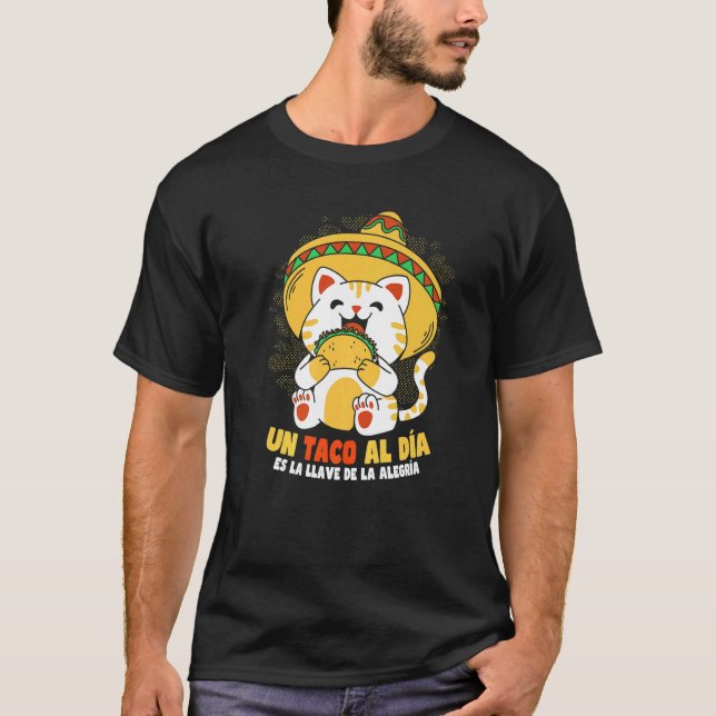 Camiseta Gato Taco Cinco de Mayo (Frente)