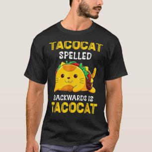 Camiseta Gato Taco Soletrado Tacos E Gatos