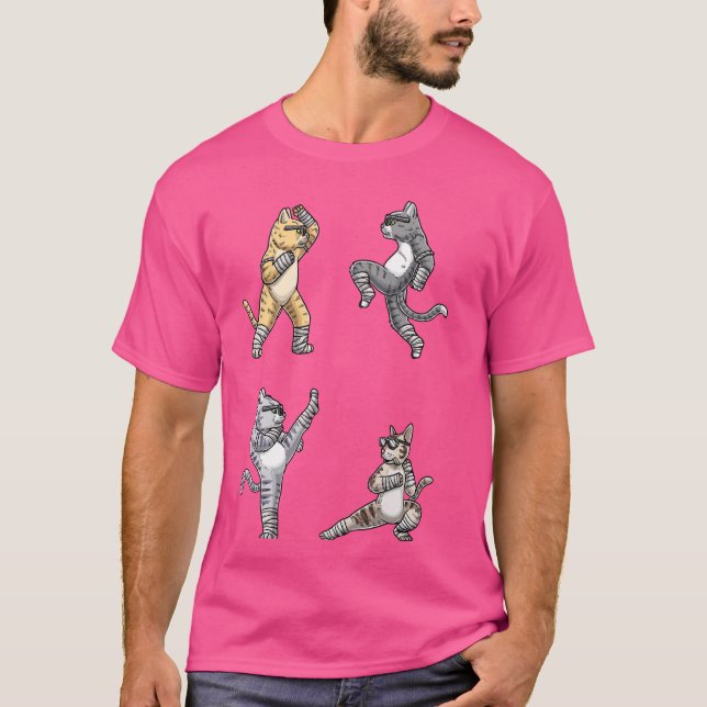 Camiseta Gato Tailandês Engraçado Muay (Frente)