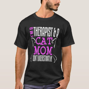 Camiseta Gato Terapêutico Conselheiro da Mãe Trabalhadora S