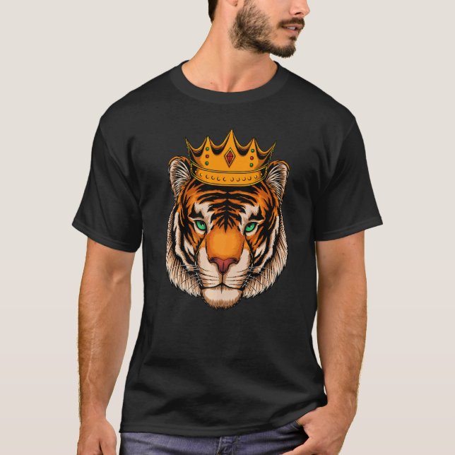 Camiseta Gato Tigre Bengala Rei (Frente)