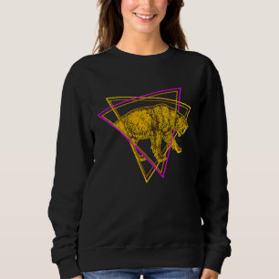 Camiseta Gato Tigre Dente de Sabre Animal Pré-Histórico Ext