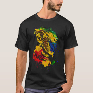 Camiseta Gato Tigre Dente de Sabre Animal Pré-Histórico Ext