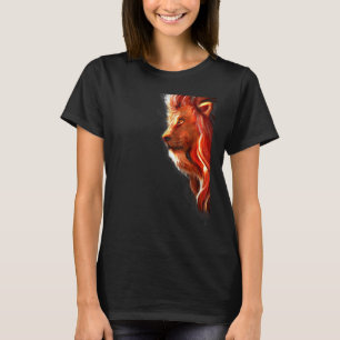 Camiseta Gato Tigre Sombras Reflexo Forte Negrito Profundo