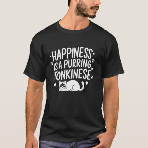 Camiseta Gato Tonquinês Feliz