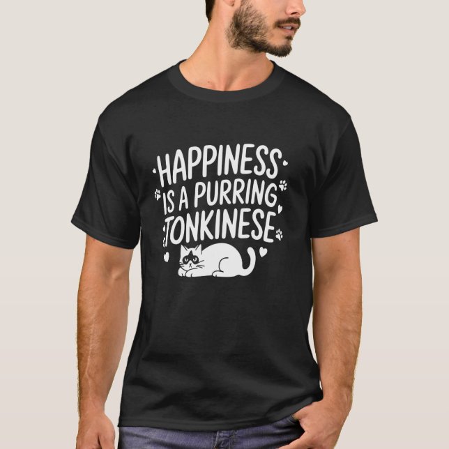 Camiseta Gato Tonquinês Feliz (Frente)