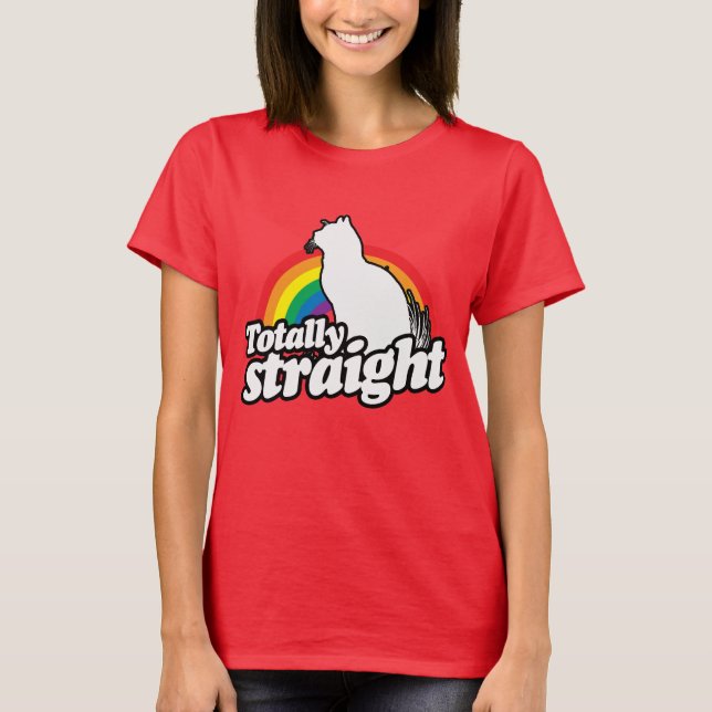 Camiseta GATO TOTALMENTE HETERO - BRANCO - (2).png (Frente)