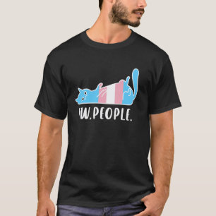 Camiseta Gato Transgênero Engraçado Dizendo Eca Pessoas Int
