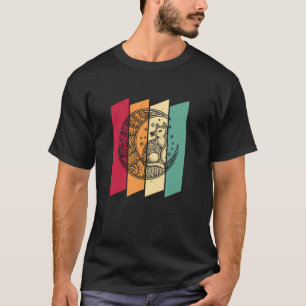 Camiseta Gato Tribal Retro - Gatinho de Estimação Felino Vi