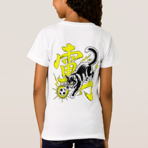 Camiseta Gato Trovão Elétrico Futebol Para Fãs de Anime e E