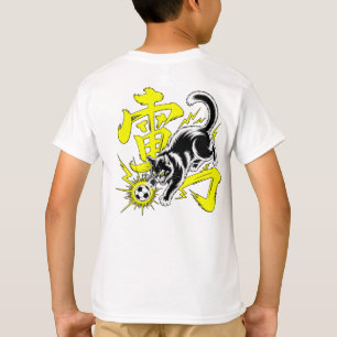 Camiseta Gato Trovão Elétrico Futebol Para Fãs de Anime e E