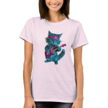 Camiseta Gato Turquesa Fofa
