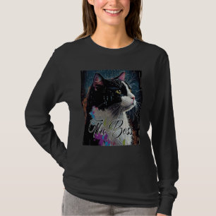 Camiseta Gato Tuxedo Chefe para Mãe e Pai