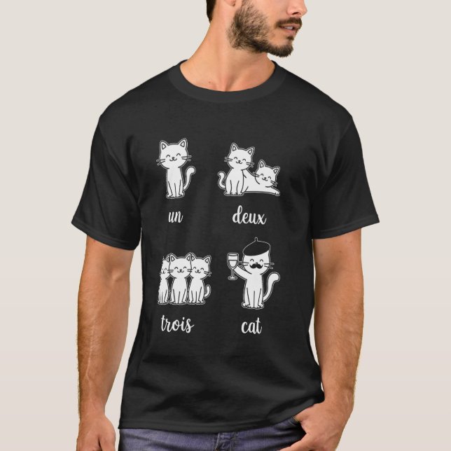 Camiseta Gato Un Deux Trois (Frente)