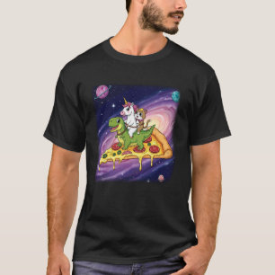 Camiseta Gato Unicórnio Dinossauro Pizza Galáxia Fantasia F