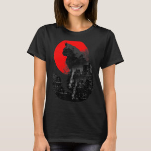 Camiseta Gato Urbano Gatito Ciudad Silueta Animales Edifici