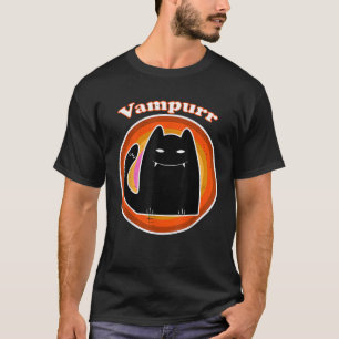 Camiseta Gato Vampiro Negro Gatinho Drácula Vampurr