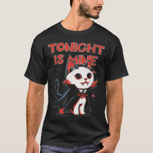 Camiseta Gato Vampiro Vampurr Roupa Divertida de Halloween