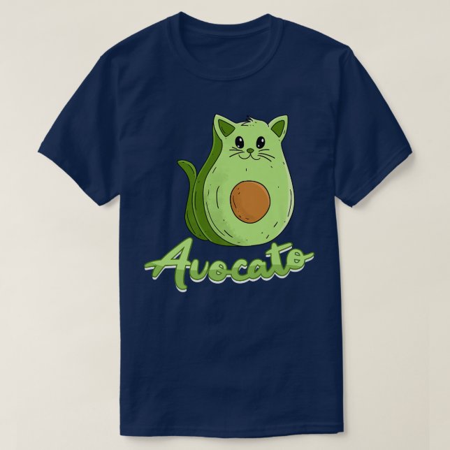Camiseta Gato Vegan Proprietário do Gato Masculino Avocato  (Frente do Design)