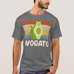 Camiseta Gato vegetariano Avogato veggie ressaca Avocado Vi