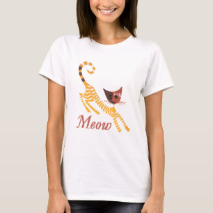 Camiseta Gato vermelho engraçado