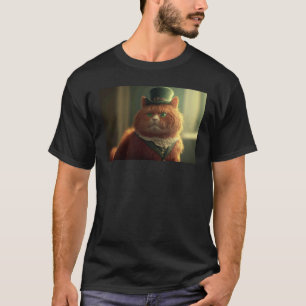 Camiseta Gato Vermelho usando para celebrar o Dia de São Pa