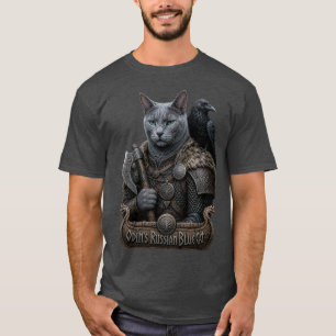 Camiseta Gato Veterano Russian Blue Odin