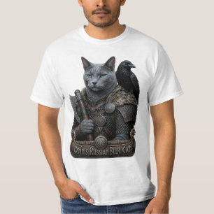 Camiseta Gato Veterano Russian Blue Odin