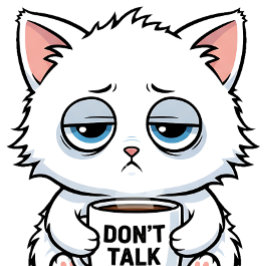 Camiseta Gato Viciado em Café