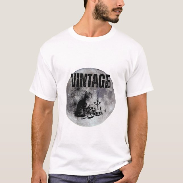 Camiseta Gato Vintage (Frente)