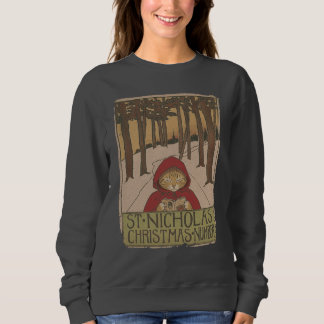 Camiseta Gato Vintage de Natal - Revista St. Nicholas Paro
