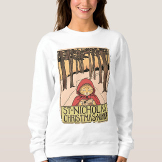 Camiseta Gato Vintage de Natal - Revista St. Nicholas Paro