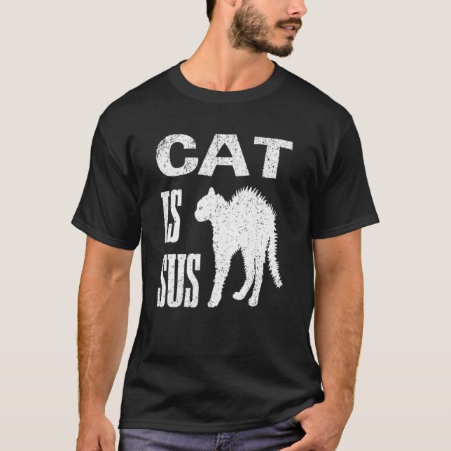 Camiseta Gato Vintage É Sus 1 (Frente)