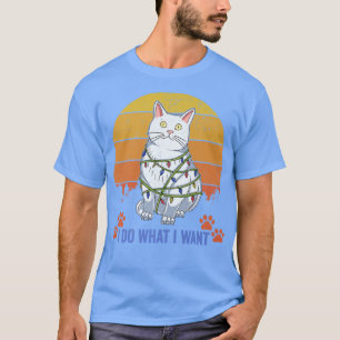 Camiseta Gato Vintage Eu Faço O Que Eu Quero Um Amor Feliz