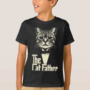 Camiseta Gato vintage pai papai vida gato pai feliz dia dos