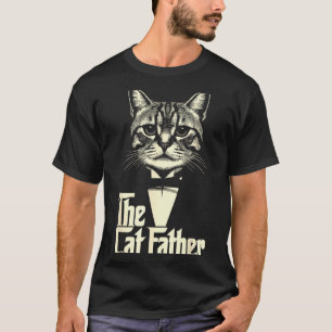 Camiseta Gato vintage pai papai vida gato pai feliz dia dos