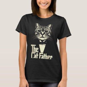 Camiseta Gato vintage pai vida de pai gato pai feliz dia do