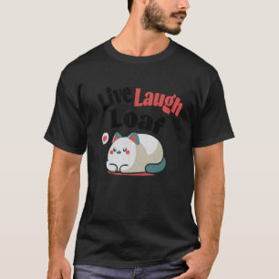 Camiseta Gato Vive Ri Gordo Divertido Citação Grande Kit