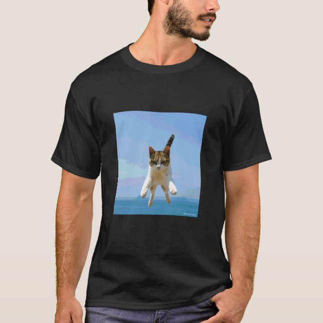 Camiseta gato voador3_001 (Frente)