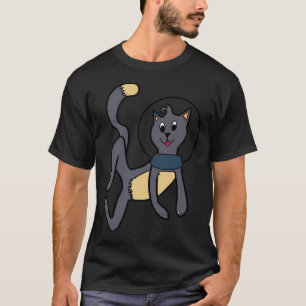 Camiseta Gato Voador No Astronauta Espacial