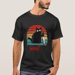 Camiseta Gato W Gato Preto Ous Gato Com Faca
