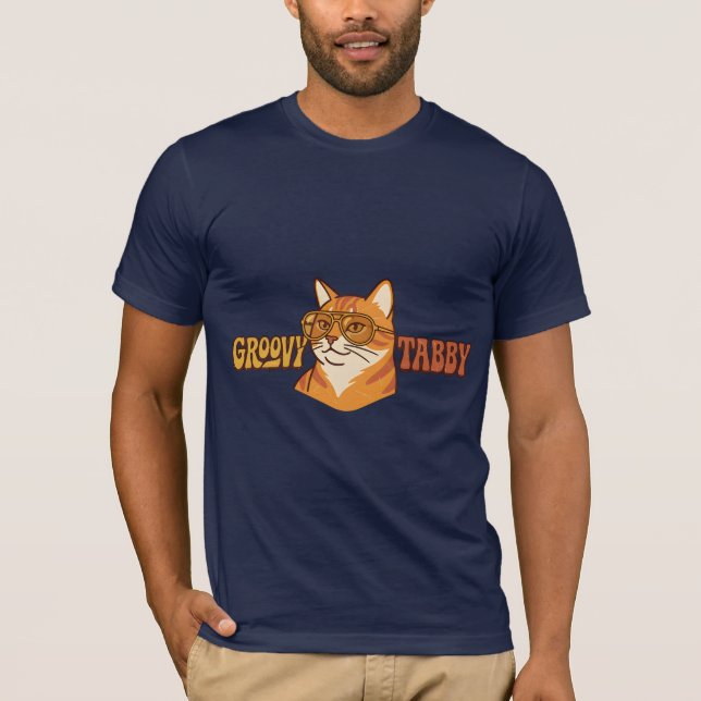 Camiseta Gato Xadrez Groovy (Frente)