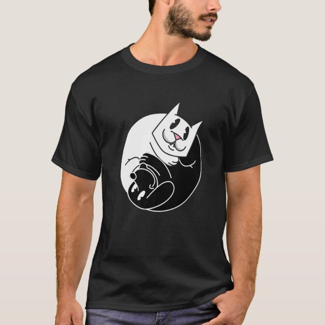 Camiseta Gato Ying Cachorro Yang (Frente)