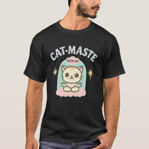 Camiseta Gato Yoga Meditação Divertido Zen Gatinho Meow Om