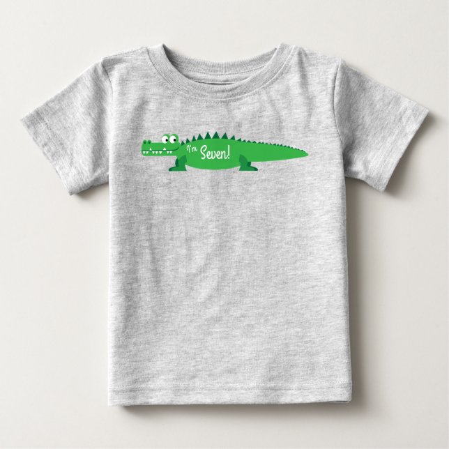 Camiseta Gator Alligator Crocodile Kids - primeiro aniversa (Frente)